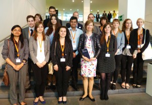 MEELS students with Advocate General Prof. Dr. Juliane Kokott at the Court of Justice of the European Union in Luxembourg